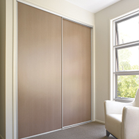 Sliding Doors with White Frame